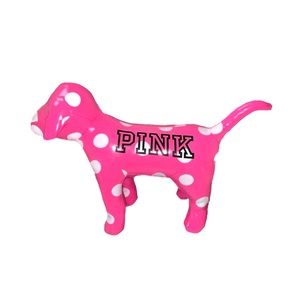 Victoria’s Secret PINK Pink and White Polka Dot Giant Plush Bus Dog Display